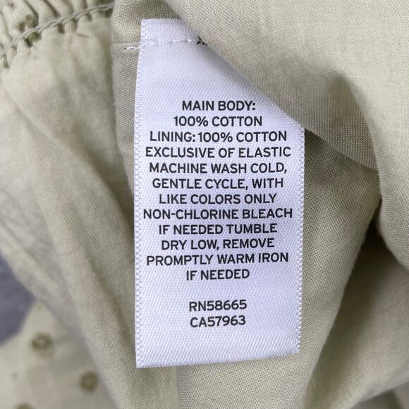 NWOT BP Nordstrom Green Disty Floral Tiered Cotton Skirt Fairy Soft Grunge Boho - Picture 6 of 10